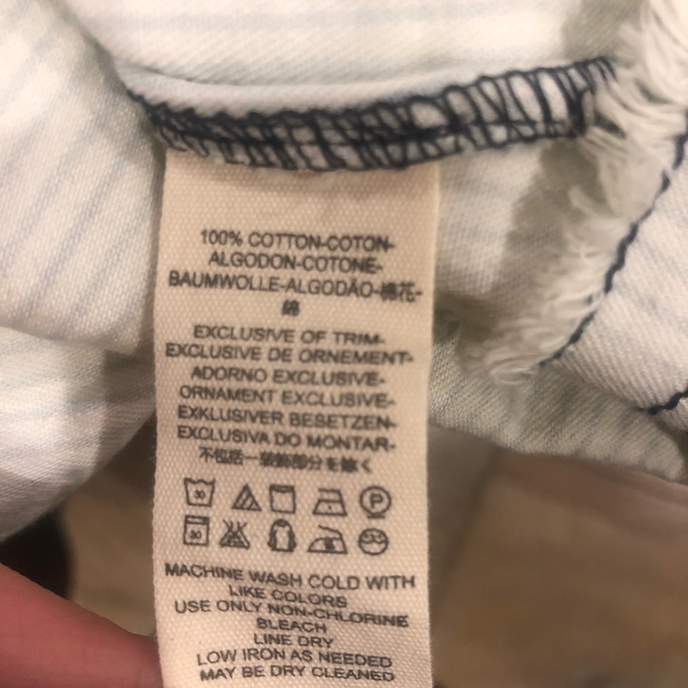We The Free Blue Striped ombré shirt NWOT - Picture 7 of 7